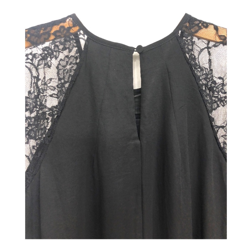 NWT Everly Black Lace Long Sleeve Mini Swing Dress Size M - Picture 4 of 7